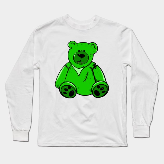 Teddy Bear Vampire Long Sleeve T-Shirt by mailboxdisco